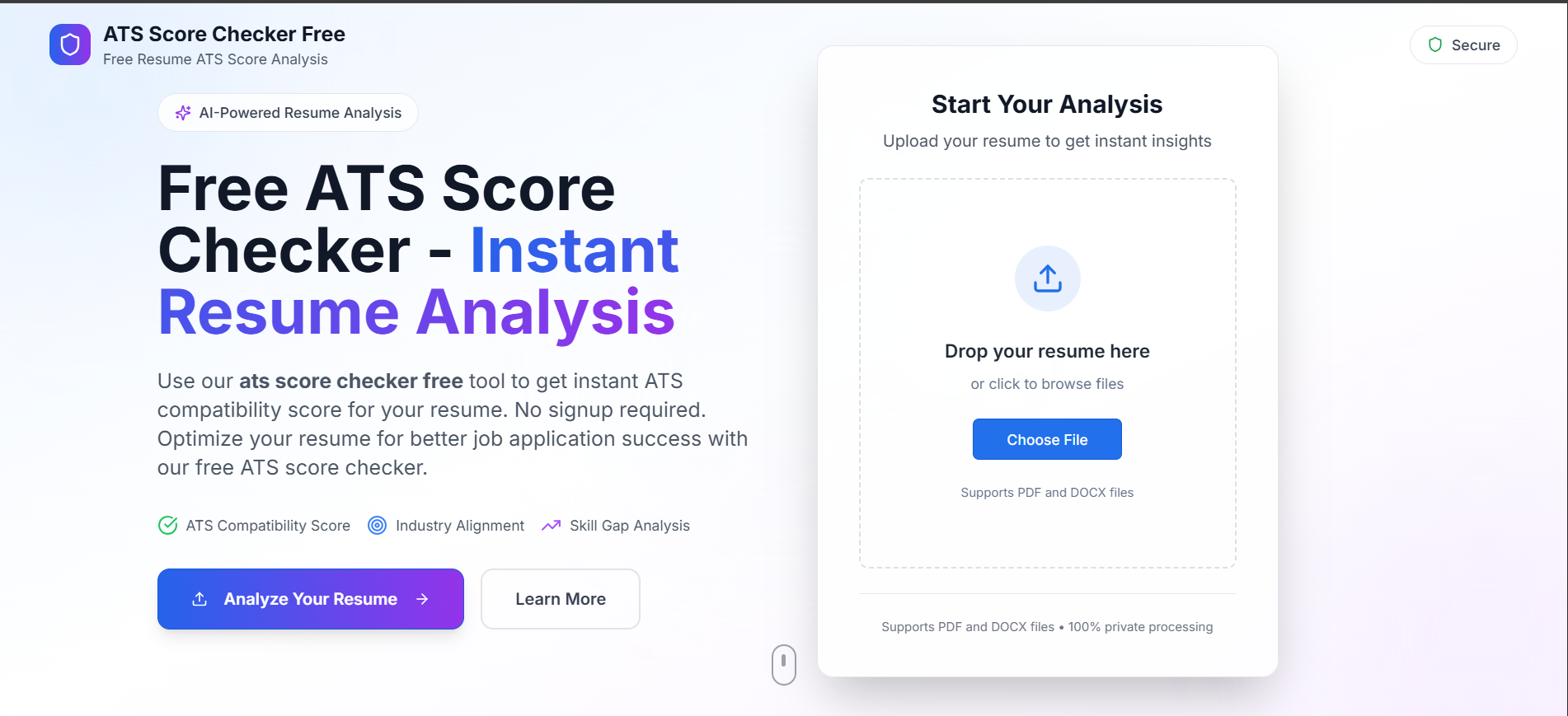 ATS Score Checker - AI Enabled